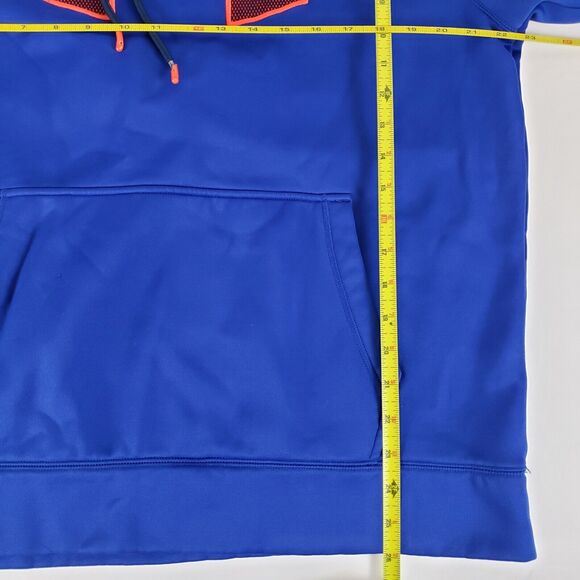 Under Armour UA Storm Hoodie Men SIZE L Blue Hooded Pullover Training Gym FLAWS - Picture 12 of 14
